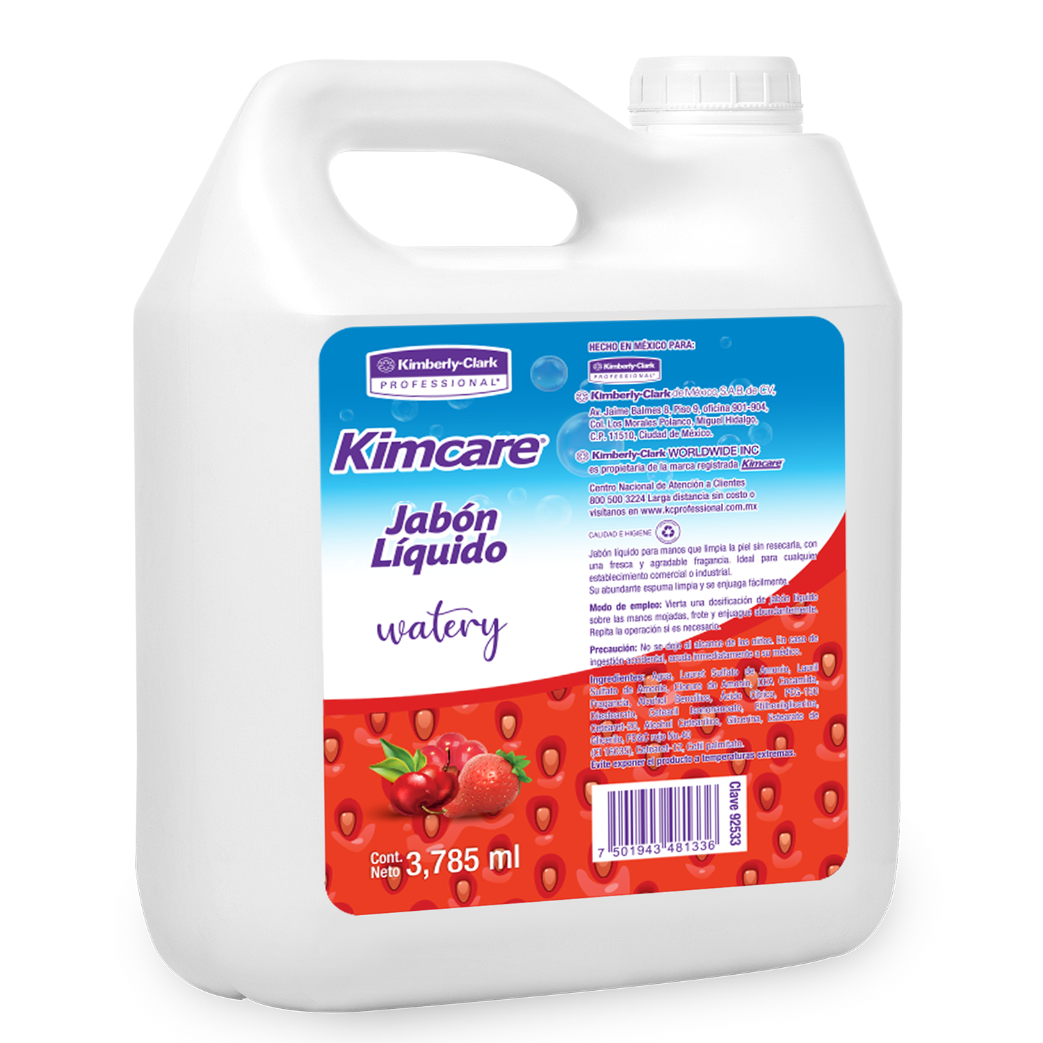 20220407184704357 Kimcare Jabon antibacterial en cartucho, galon y porron. - Imagen 1