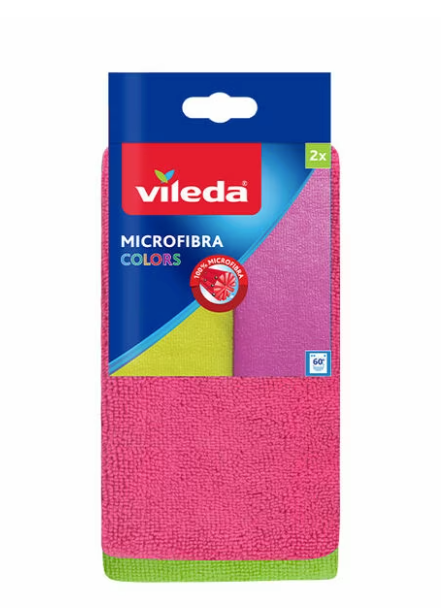 Paños microfibra de colores Vileda