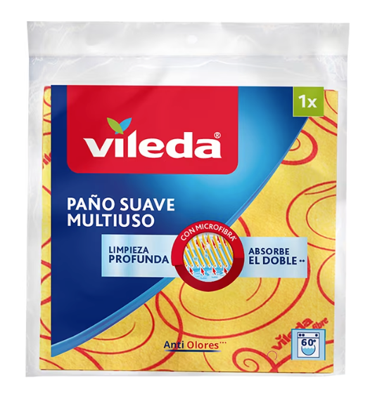 Paño suave multiusos microfibra Vileda