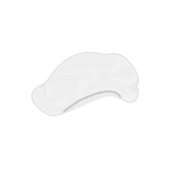 Gorro plisado en tela SMS